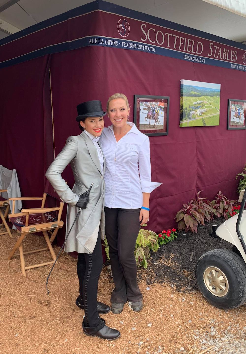 Alicia Owens and Renna Russo before Renna's qualifier class.