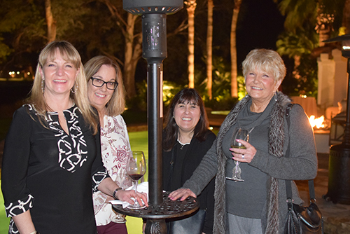 Stacey Kipper-Perelli, Kelly Hulse, Sharon Thompson and Sandra Kipper enjoyed themselves at Joe O’Brien’s party. 