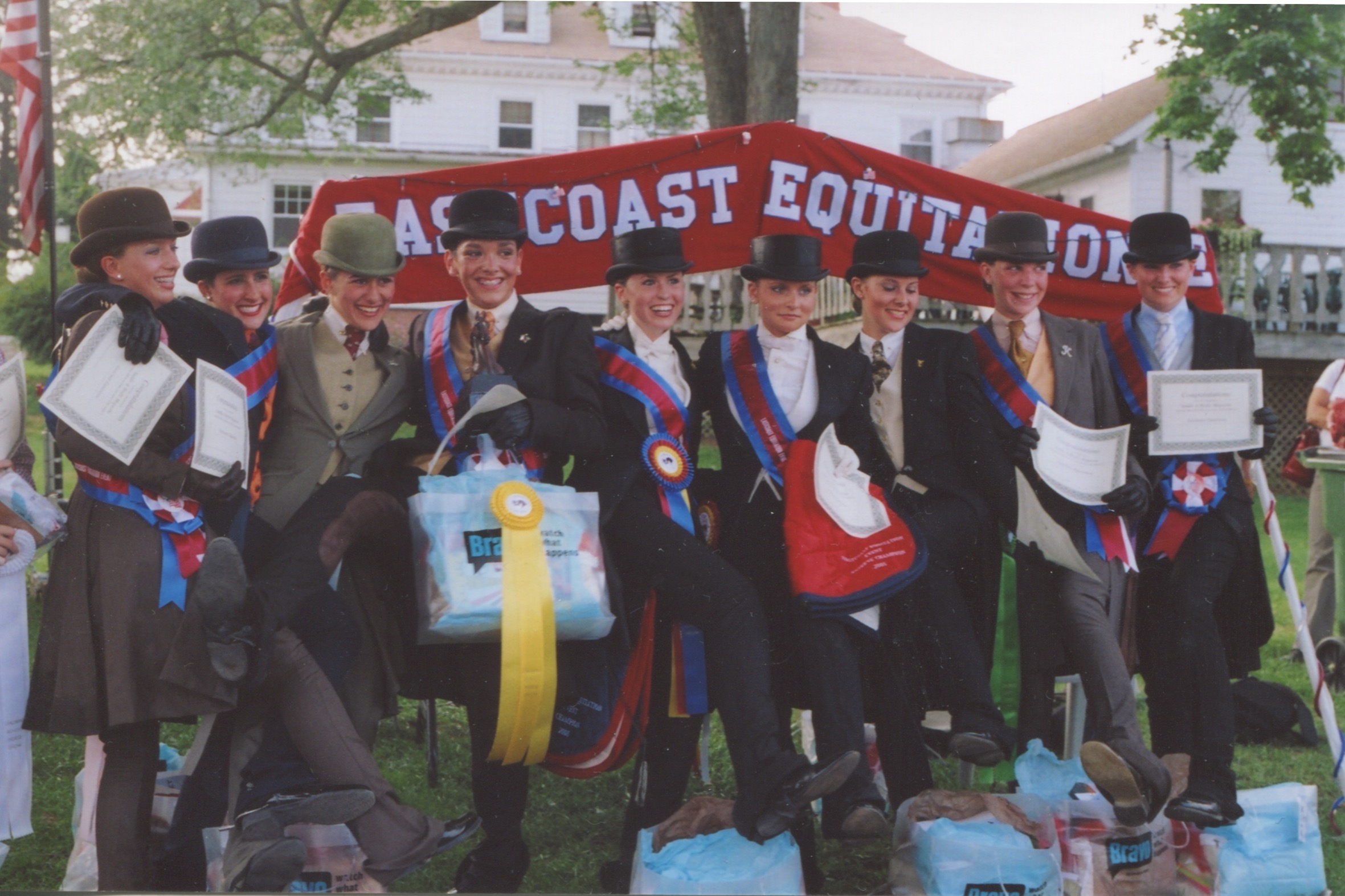 The Top Ten of the East Coast Equitation Event, which was held at Quentin in 2005. 