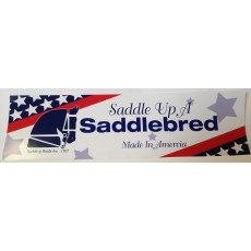 Saddle Up A Saddlebred Bumper Sticker